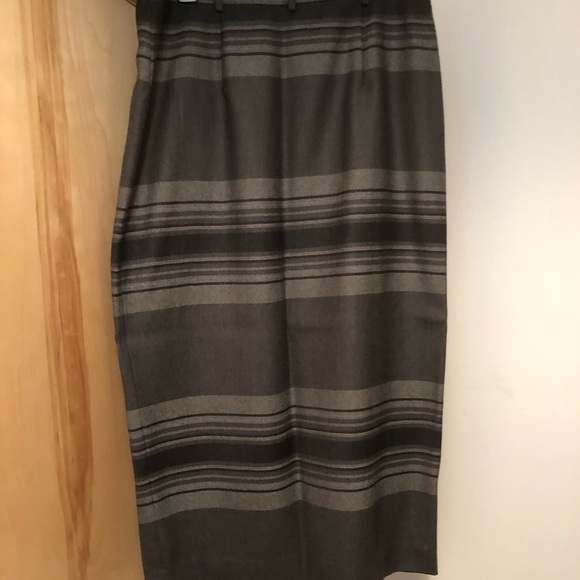 NWT Vintage Ralph Lauren gray wool wrap maxi skirt - Picture 3 of 5